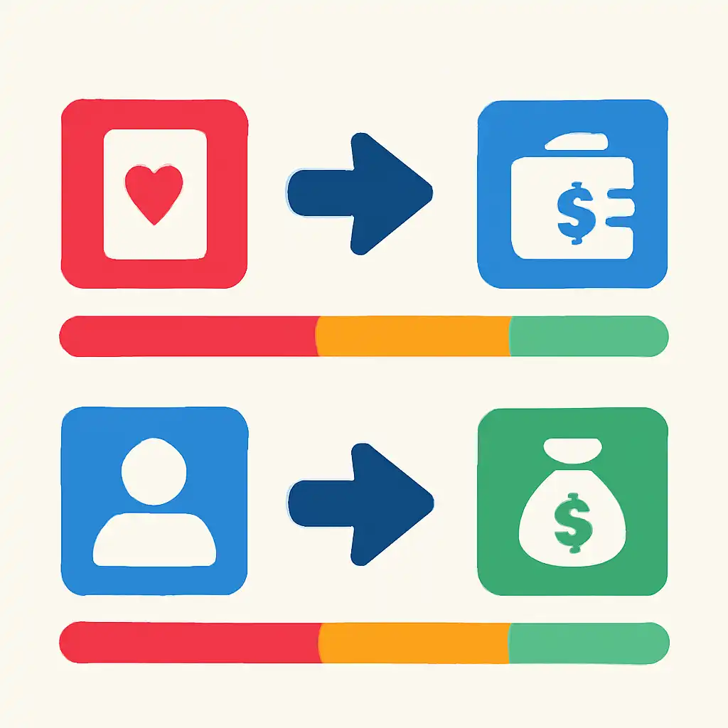 Infographic comparing options using coloured bars and, Teen Patti Real Cash