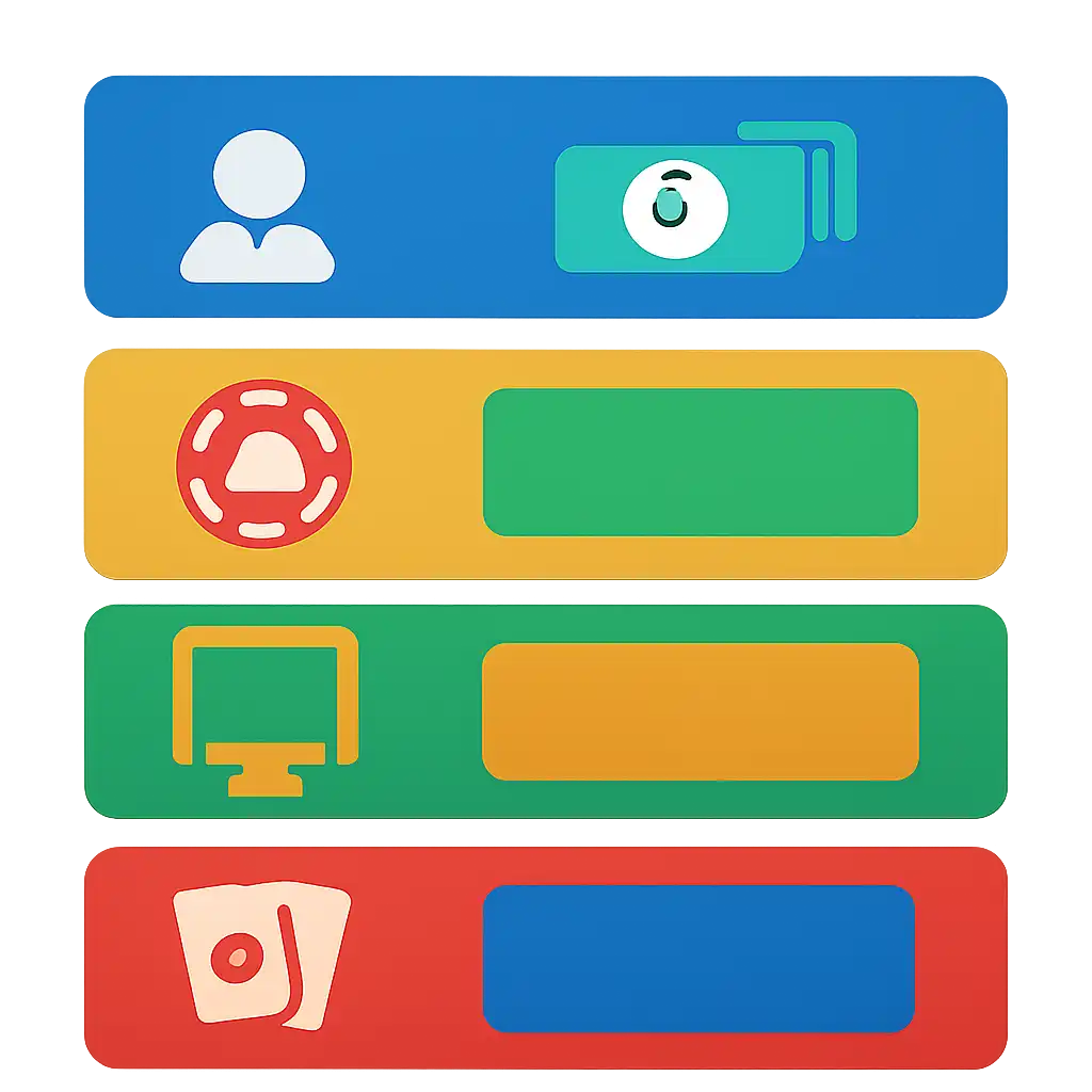 Infographic comparing options using coloured bars and, How to Play Teen Patti Real Cash Online in India