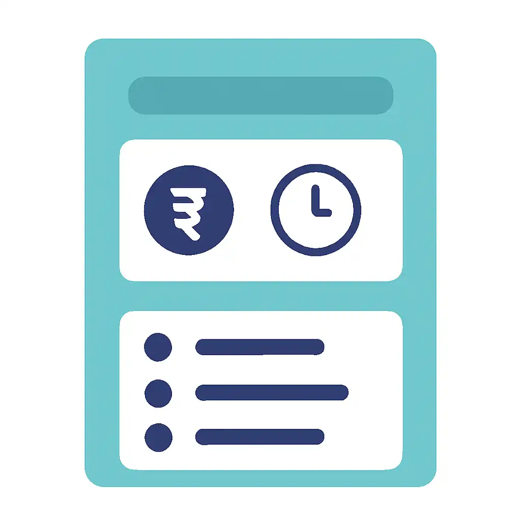 Close-up of button or form field for payout timings