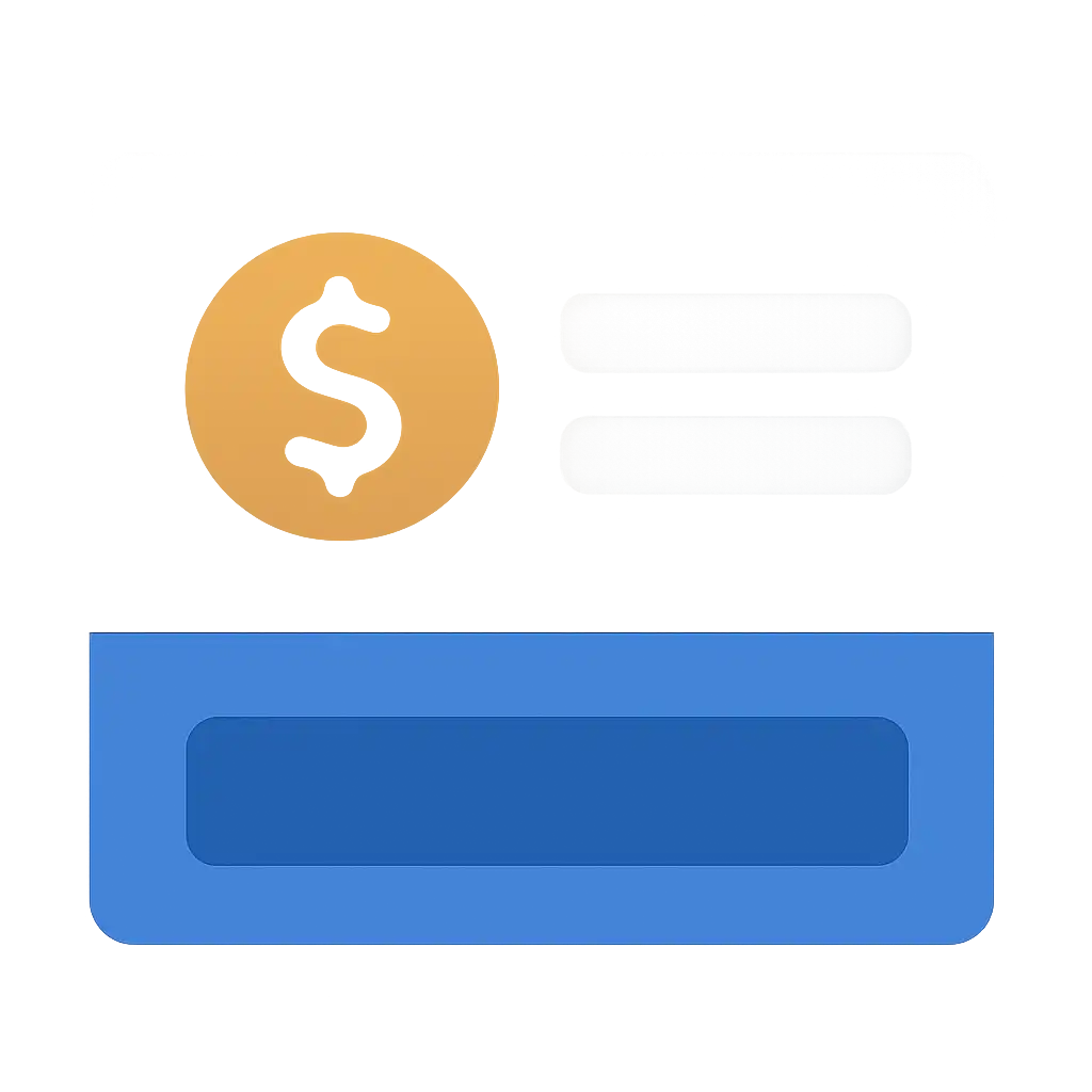Close-up of button or form field for payout tables